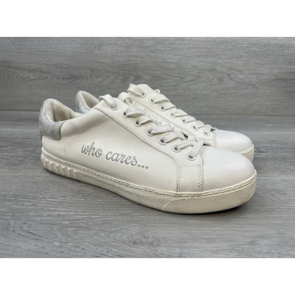 Circus by Sam Edelman Cyrus White "Who Cares" Sneakers Women's 7.5 Casual Shoes‎